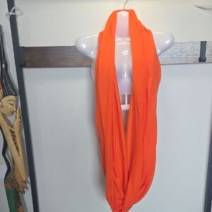 Vibrant Orange Infinity Scarf